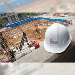 Groundbreaking Hard Hat - Flat Front - Portman Holdings Construction Event Photo