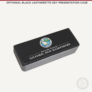 Black Leatherette Key Presentation Case - Full Color Printed