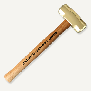 Miniature Gold Plated Sledgehammer