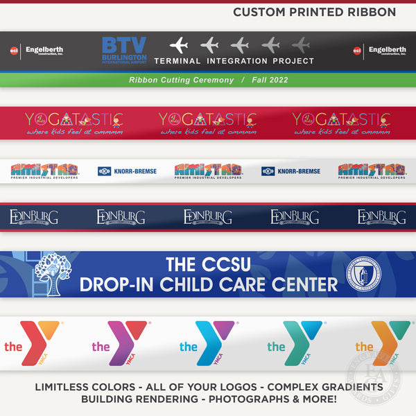 16" Custom Full Color Printed Ribbon - Engraving, Awards & Gifts