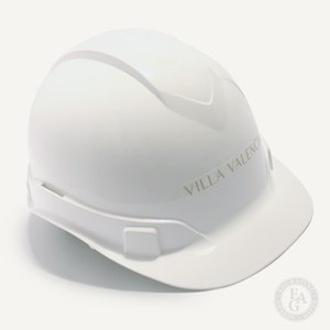 Round Front Hard Hat with Front Vinyl Applique