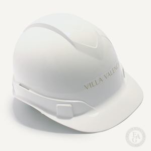 Round Front Hard Hat with Front Vinyl Decal