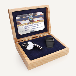 Silver Whistle Award with Custom Police Officer Engraving