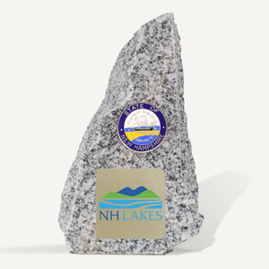 6in New Hampshire Granite Award with Brushed Gold Full Color Printed Plate