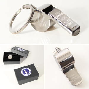 Stainless Steel Whistle Keychain