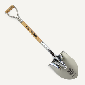 Traditional Chrome Plated Groundbreaking Shovel - D-Handle