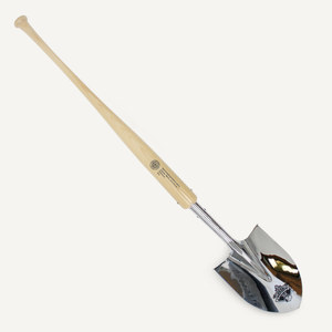 Traditional Chrome Plated Groundbreaking Shovel - Baseball Bat Handle