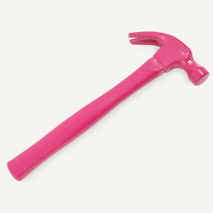 Custom Painted Ceremonial Hammer - Berry Pink