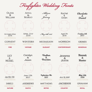 Large Firefighter Wedding Axe - Gold - Stock Wedding Fonts