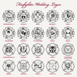 Small Firefighter Wedding Axe - Chrome - Stock Wedding Logos