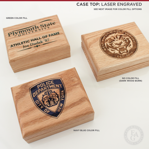Whistle Awards with Laser Engraved Logo Imprint on Case