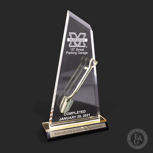 Miniature Shovel Acrylic Award