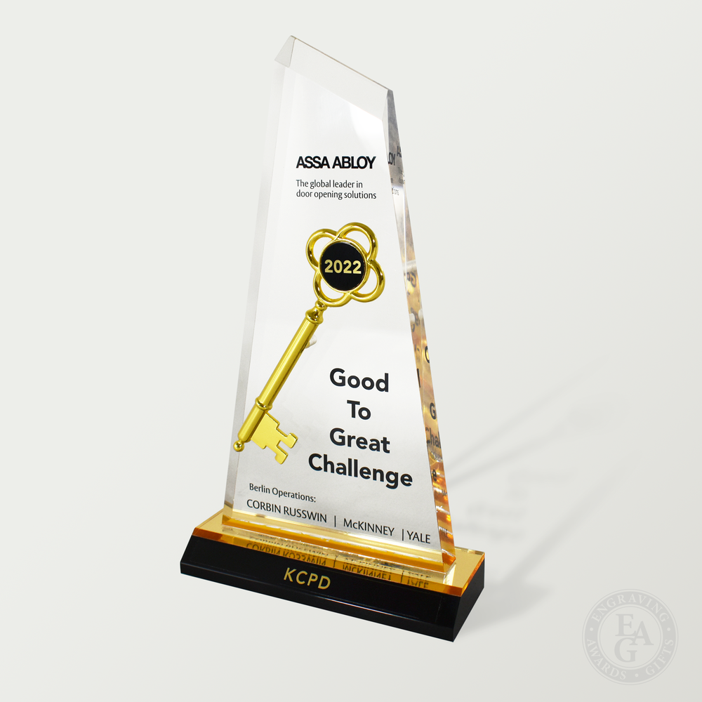 Ceremonial Acrylic Key Award - Engraving, Awards & Gifts