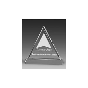 Clear Beveled Triangle Acrylic Award