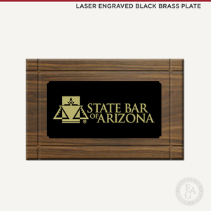 Presentation Case with Laser Engraved Black Plate