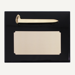 Gold Plated Ceremonial Spike Plaque