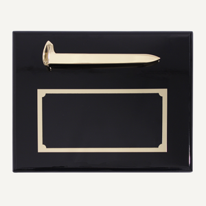 Gold Plated Ceremonial Spike Plaque