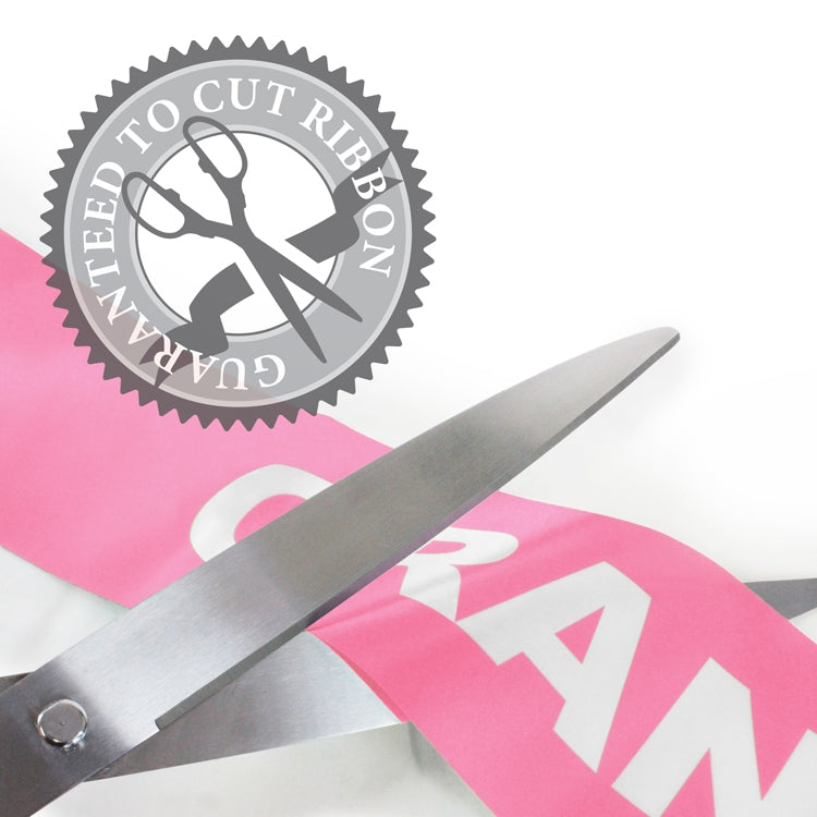 Pink Ribbon Cutting Scissors With Silver Stainless Steel Blades