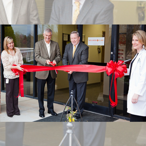 Customer Ribbon Cutting Ceremony with Ceremonial Bows