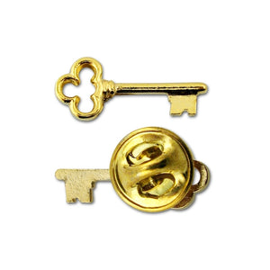 Gold Key Lapel Pin Presentation Cards