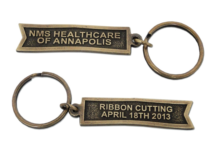 Keychains Custom Ribbons Grand Opening & Ribbon Cutting Keepsakes - Engraving, Awards & Gifts