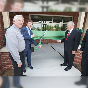 36" Green Ribbon Cutting Scissors with Silver Blades Event
