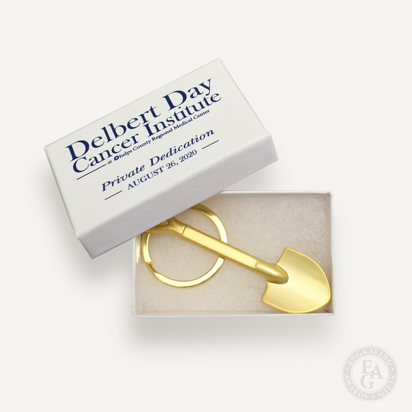 Die Cast Shovel Keychains Engraving, Awards & Gifts