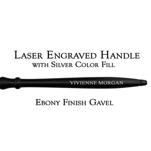 Laser Engraved Handle with Silver Color Fill