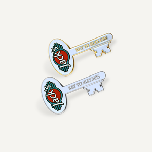 Gold & Silver Key Lapel Pins - Custom Cast