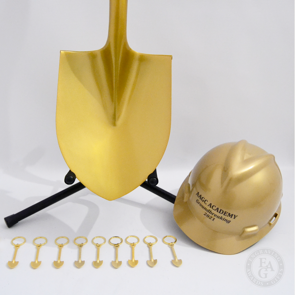 Gold Finish Ceremonial Hard Hat Engraving Awards And Ts