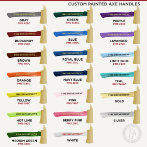 Custom Painted Axe Handle Colors