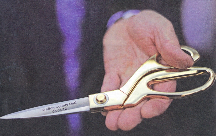 Pink Ceremonial Ribbon Cutting Scissors