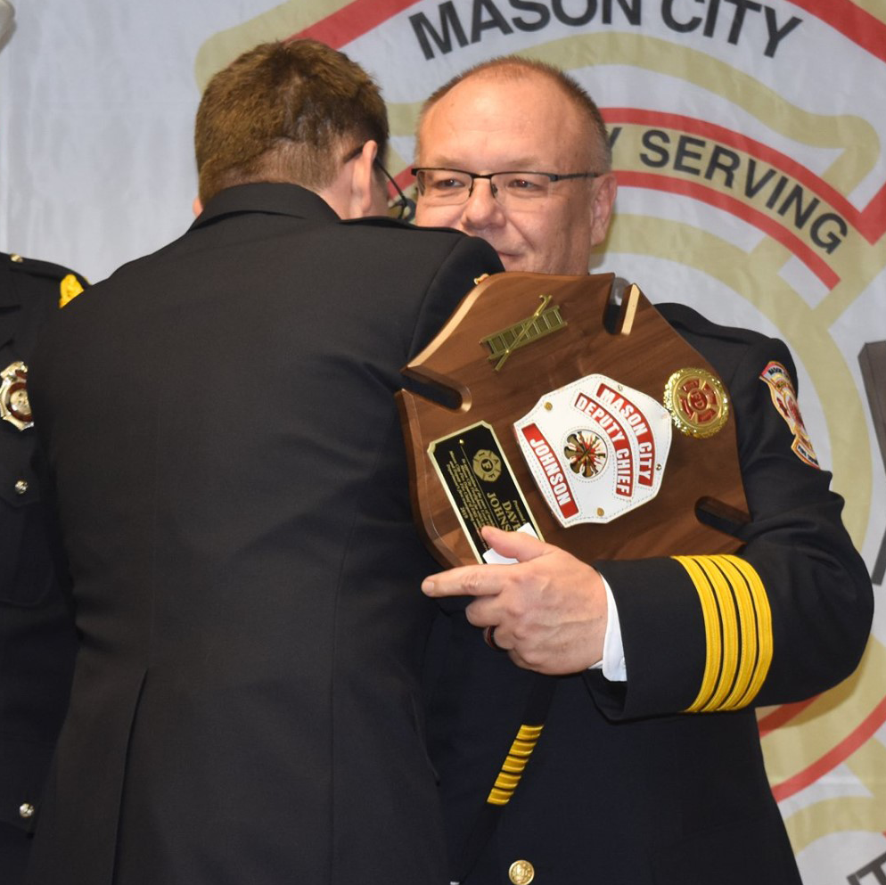14" x 14" Genuine Walnut Firefighter Maltese Shield Plaque Engraving