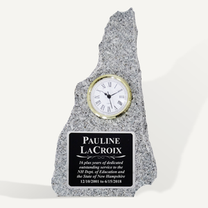 12" New Hampshire Granite Clock Award