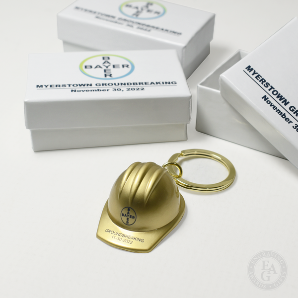 Die Cast Hard Hat Keychains Engraving, Awards & Gifts