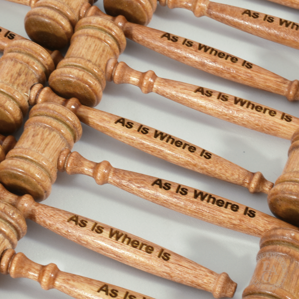 3-1/2" Walnut Finish Petite Style Miniature Gavels - Engraving, Awards