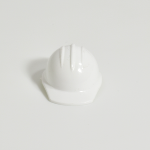 Miniature Hard Hat Keychains - White
