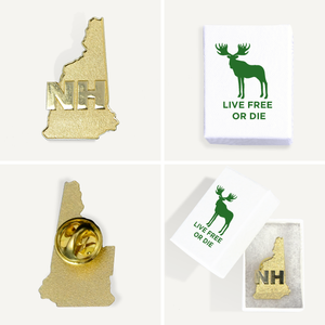 New Hampshire State Gold Pin