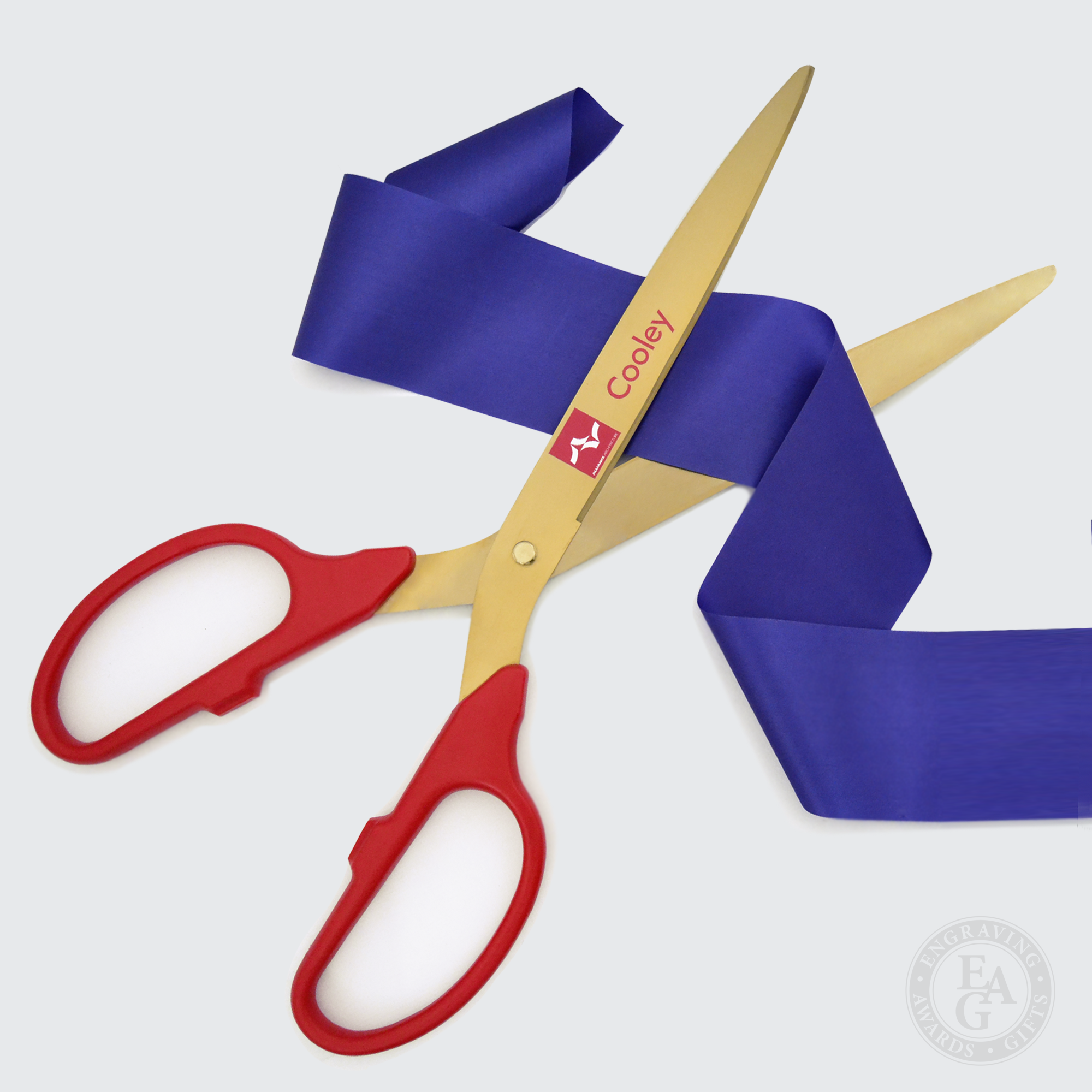 36 Ceremonial Ribbon Cutting Scissors Walnut Plaque