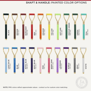Shaft & Handle Painted Color Options