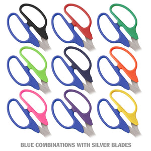 25" Two-Color Handle Ribbon Cutting Scissors with Silver Blades Color Combinations