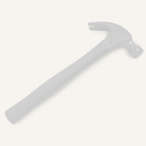 Custom Painted Ceremonial Hammer - White